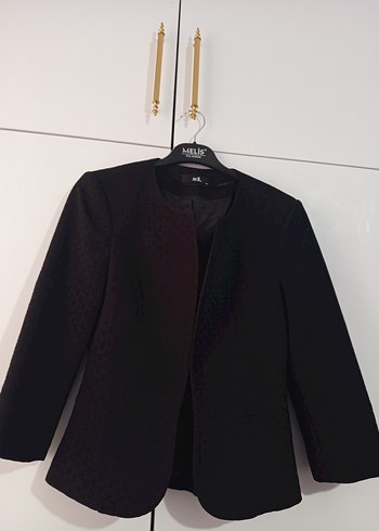 Siyah Düğmeli Kadın Blazer Ceket - Görsel 2