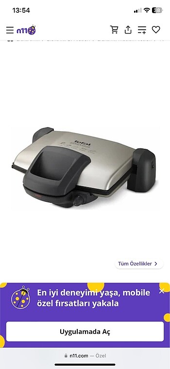 Tefal Tost Makinesi