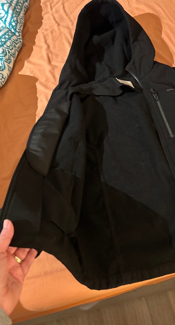 Erkek Çocuk Siyah Fermuarlı Ceket su geçirmez - Görsel 2