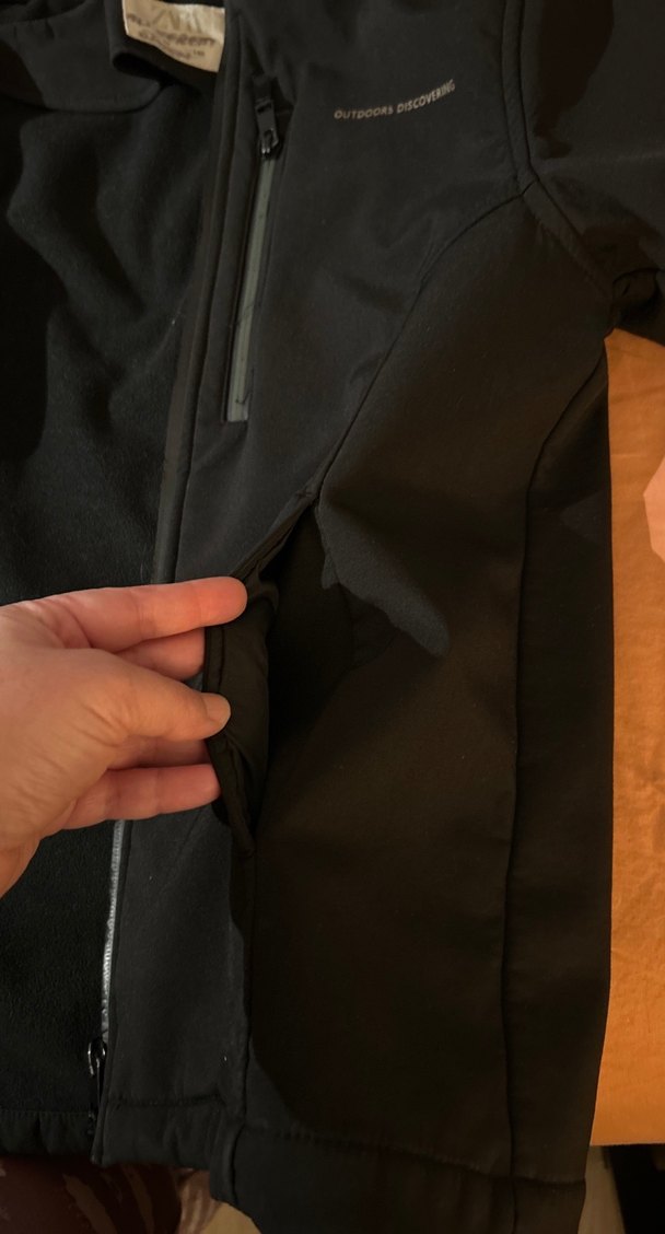 Erkek Çocuk Siyah Fermuarlı Ceket su geçirmez - Görsel 5