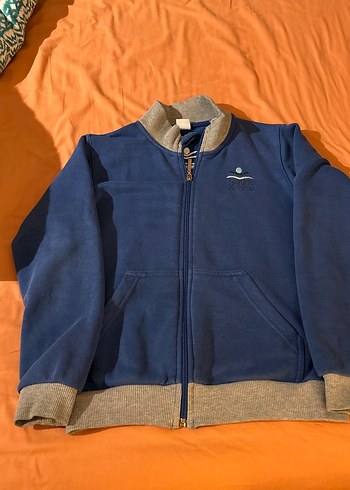 Fermuarlı Erkek Çocuk Mavi Sweatshirt #istekokullarıforma - Görsel 6