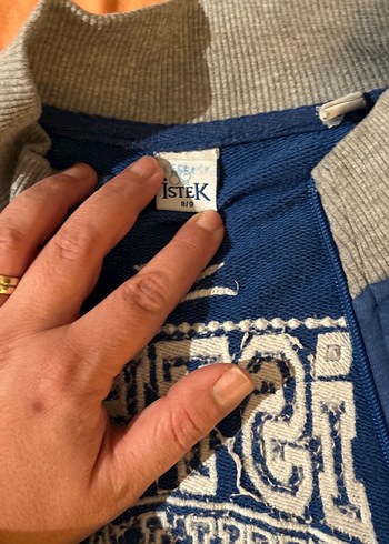 Fermuarlı Erkek Çocuk Mavi Sweatshirt #istekokullarıforma - Görsel 2