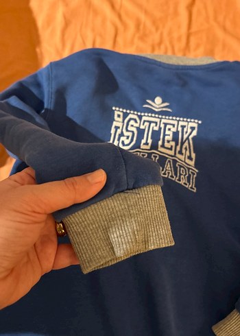 Fermuarlı Erkek Çocuk Mavi Sweatshirt #istekokullarıforma - Görsel 5