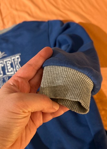 Fermuarlı Erkek Çocuk Mavi Sweatshirt #istekokullarıforma - Görsel 4