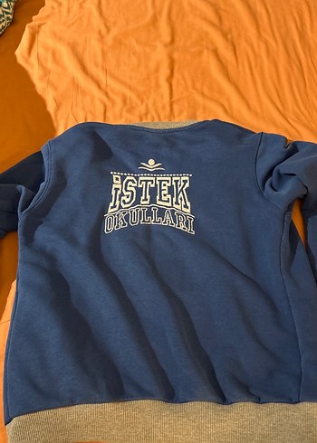 Fermuarlı Erkek Çocuk Mavi Sweatshirt #istekokullarıforma - Görsel 3