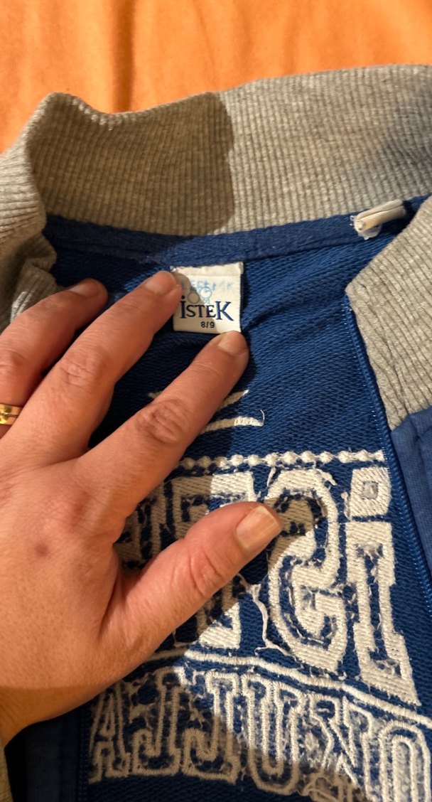 Fermuarlı Erkek Çocuk Mavi Sweatshirt #istekokullarıforma - Görsel 2