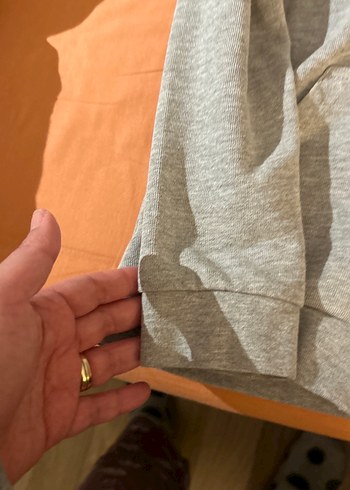 Erkek Çocuk Gri Fermuarlı Kapüşonlu Sweatshirt - Görsel 4