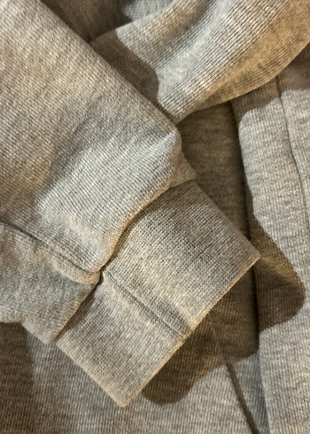 Erkek Çocuk Gri Fermuarlı Kapüşonlu Sweatshirt - Görsel 3