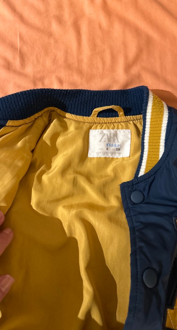 Düğmeli Mavi Spor Ceket Zara - Görsel 5