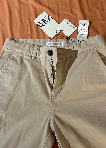 Bej ZARA ÇOCUK hiç giyilmemiş 11-12 yaş pantolon - Görsel 3