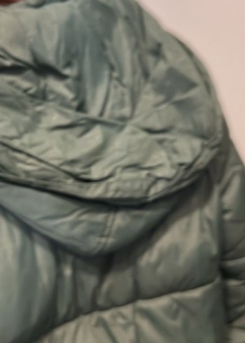 Yeşil Fermuarlı Kadın Kışlık Mont - Görsel 4