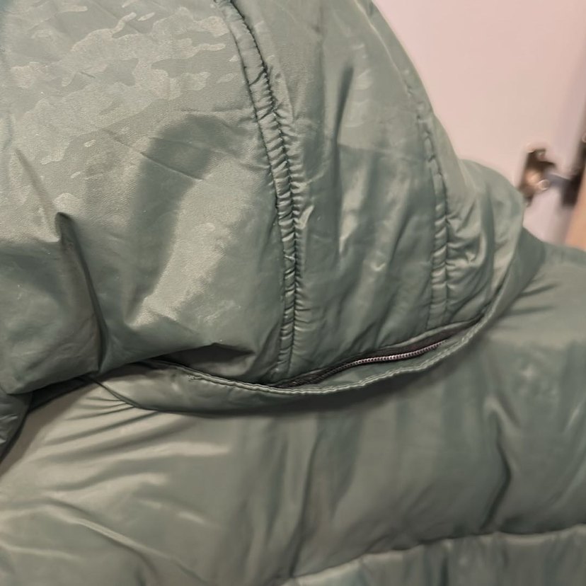 Yeşil Fermuarlı Kadın Kışlık Mont - Görsel 2