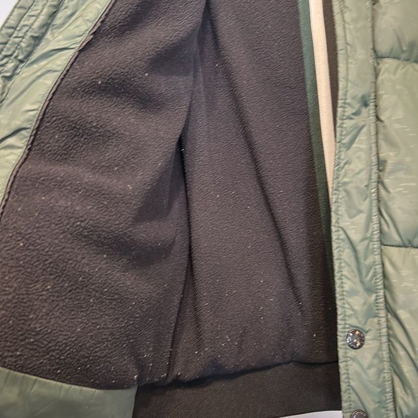 Yeşil Fermuarlı Kadın Kışlık Mont - Görsel 3