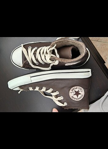 37 Beden kahverengi Renk Converse Chuck Taylor Leather Chuck 