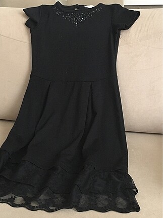 LTB Siyah dantelli elbise