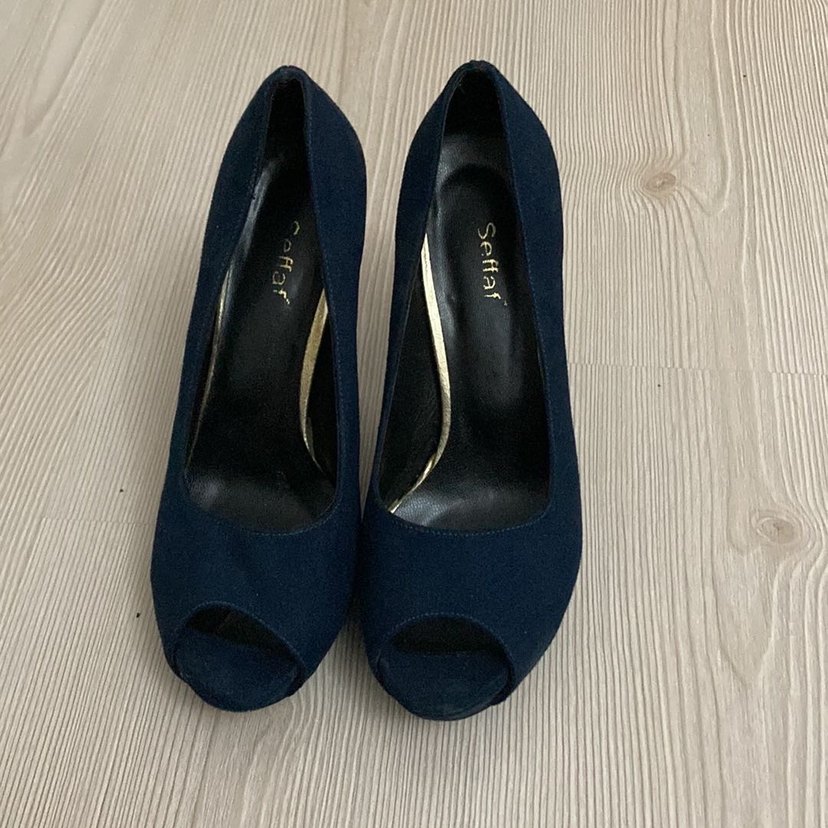 Nubuk ince topuklu ayakkabı - Görsel 2