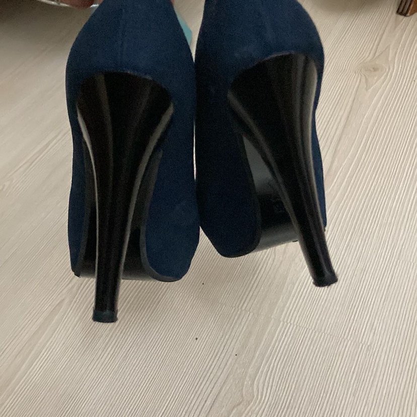 Nubuk ince topuklu ayakkabı - Görsel 4