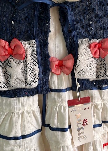 Kız Çocuk bolerolu Elbise - Görsel 3