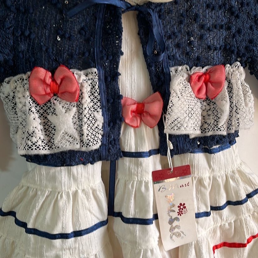 Kız Çocuk bolerolu Elbise - Görsel 3