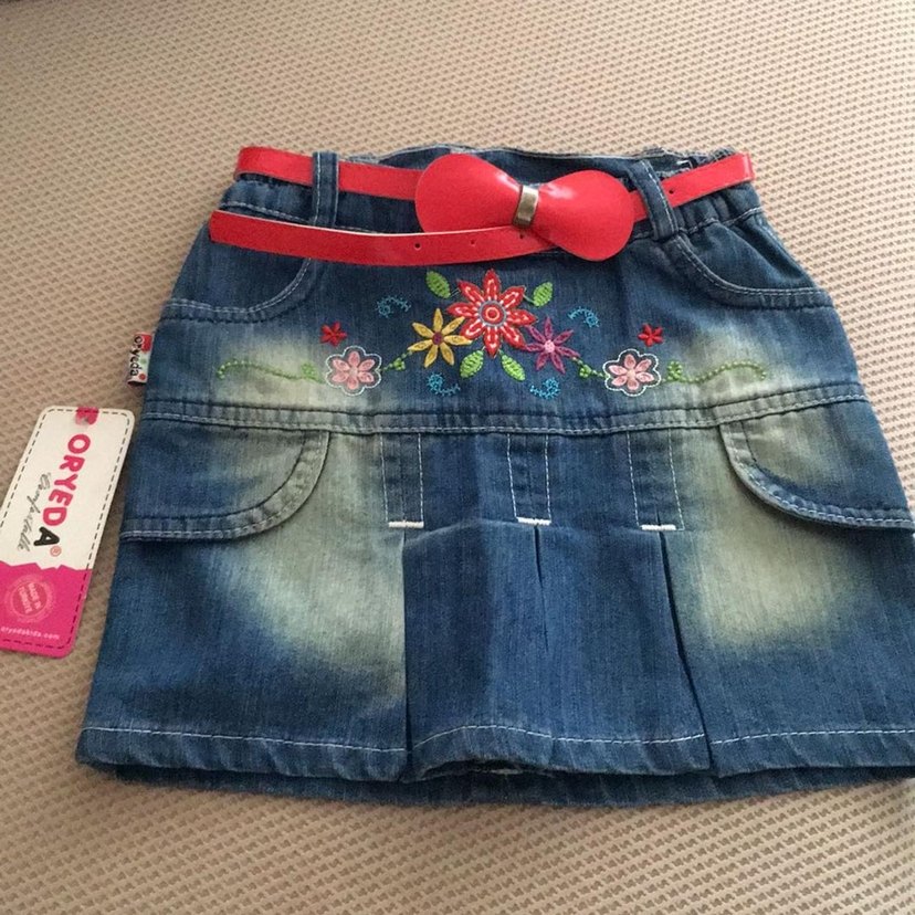 Kız Çocuk  Kot Etek - Görsel 2