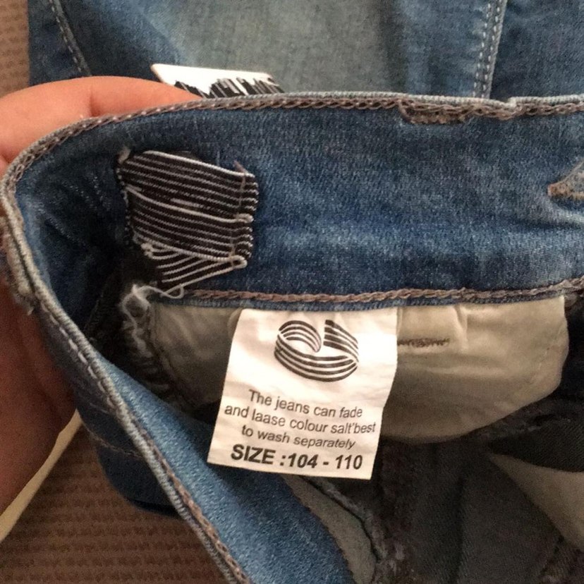 Kız Çocuk Payetli Nakışlı Denim Etek 4-5 yaş - Görsel 4