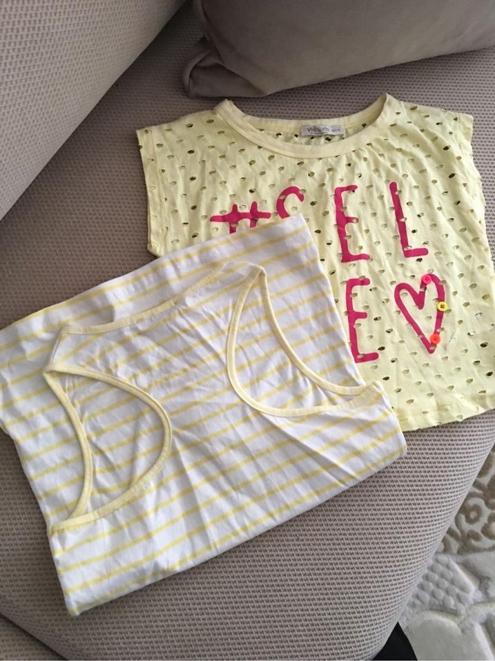 Çizgili 10 yaş tişört - Görsel 2