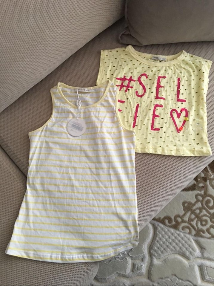 Çizgili 10 yaş tişört - Görsel 3