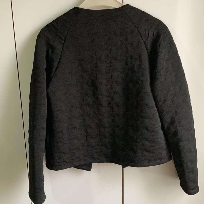 Siyah hırka ceket - Görsel 5