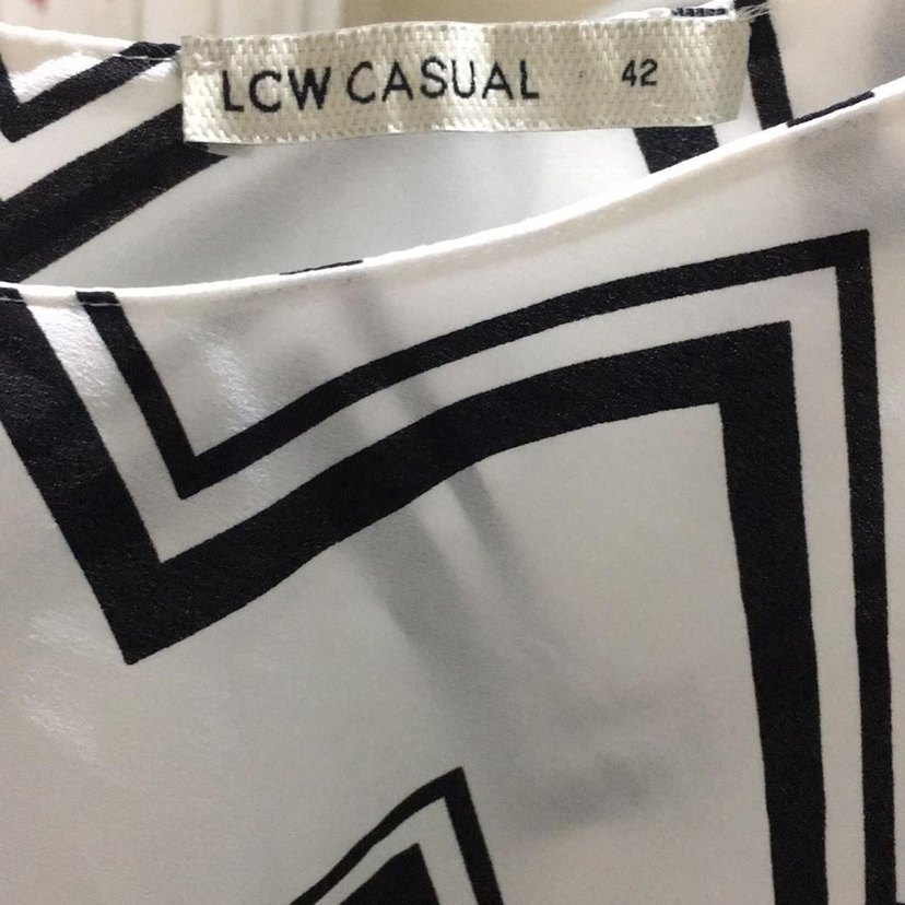 Zebra Desenli Beyaz Mini Elbise - Görsel 5