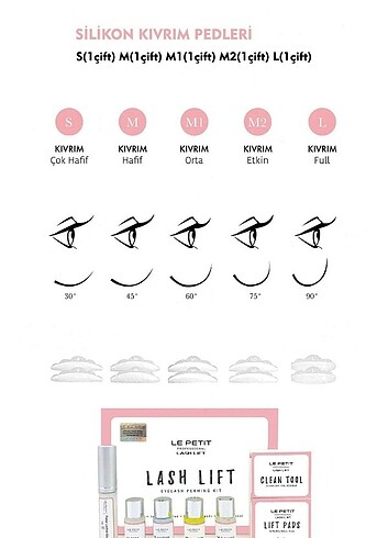 Kirpik Lifting Seti, Lash Lift, Kaş & Kirpik - Görsel 5