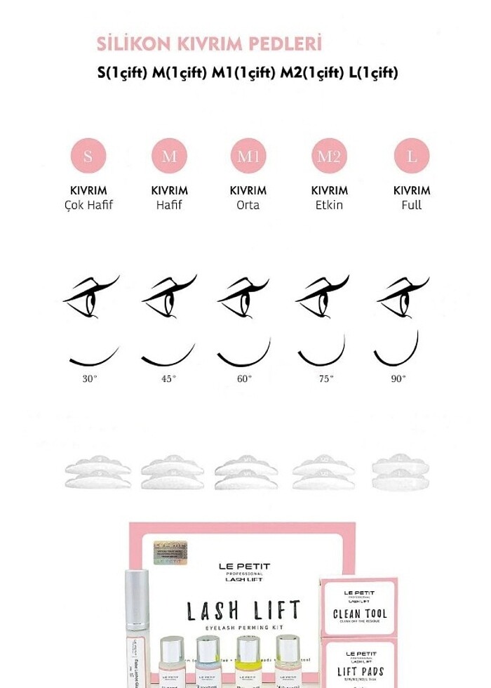 Kirpik Lifting Seti, Lash Lift, Kaş & Kirpik - Görsel 5