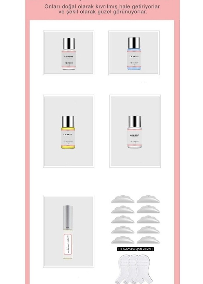 Kirpik Lifting Seti, Lash Lift, Kaş & Kirpik - Görsel 4