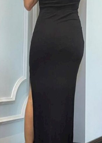 Dilvin Siyah Kadın Elbise LBAYAN INCE FITILLI PENYE M L BEDEN - Görsel 2