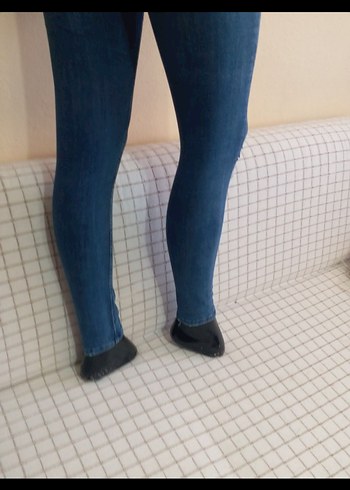 s Beden mavi Renk Mavi Kadın Denim Dar Ke JeanBAYAN TAM LIKRALI ESNEK PIRTIK 38