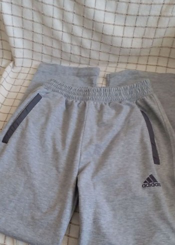 Gri Adidas Erkek Rahat Kesim UNISEX EŞOFMAN ALTI S BEDEN GRI REN - Görsel 7