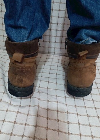 Kahverengi deri  BotlarıERKEK HAKIKI DERI GREYDER 42 NO BOT - Görsel 3