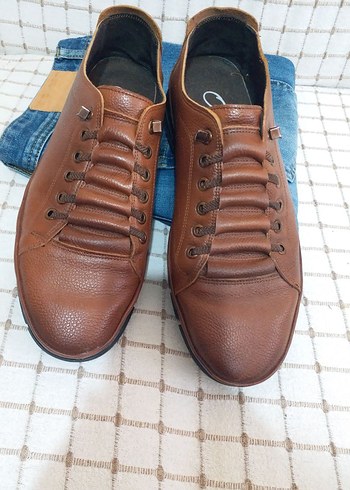 Kahvereng Erkek Günlük BotERKEK AYAKKABI 43 NO IPLER LASTİK - Görsel 5