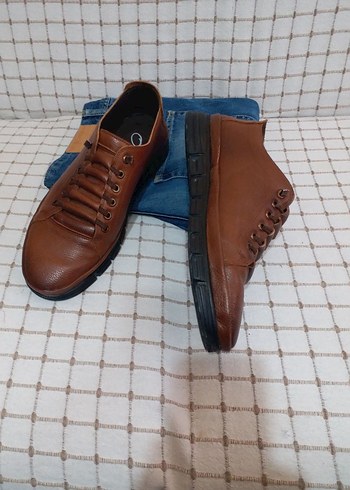 Kahvereng Erkek Günlük BotERKEK AYAKKABI 43 NO IPLER LASTİK - Görsel 3