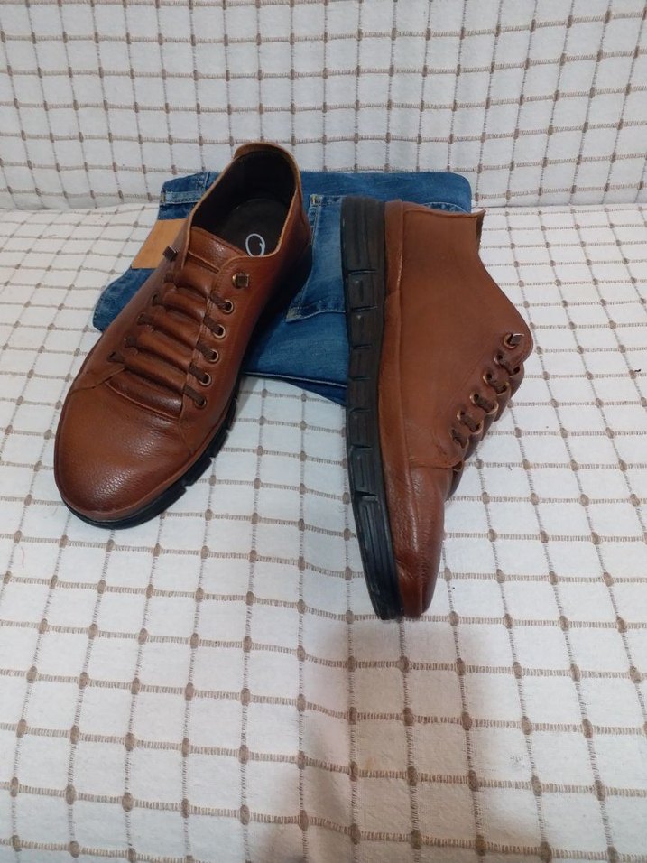 Kahvereng Erkek Günlük BotERKEK AYAKKABI 43 NO IPLER LASTİK - Görsel 3