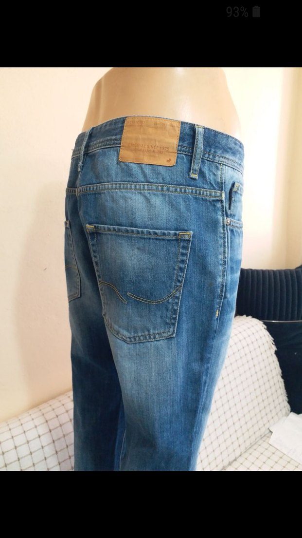 Mavi Regular Fit Kot PanERKEK ORJINAL JACK&JONES 32 32 BEDEN - Görsel 2