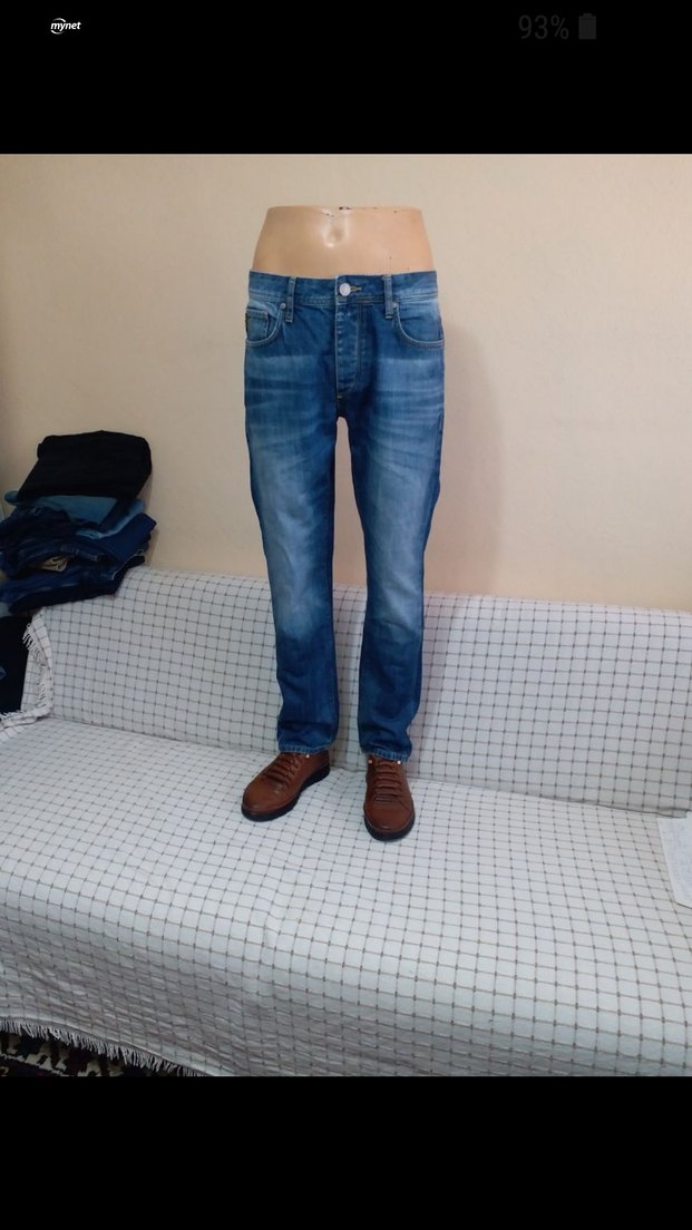 Mavi Regular Fit Kot PanERKEK ORJINAL JACK&JONES 32 32 BEDEN - Görsel 5