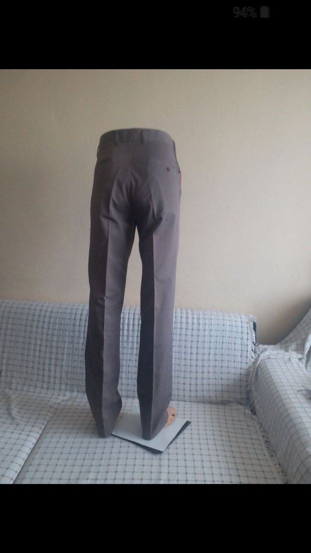 Gri Regular Fit Rahat Erkek ERKEK YAN CEPLİ 46 BEDEN LIKRALI D - Görsel 2