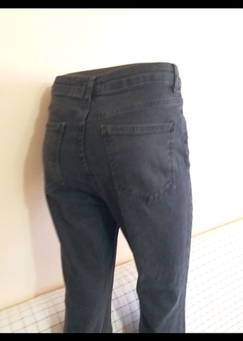 Gri Midi Boy Kadın Denim BAYAN ISPANYOL PAÇA YÜKSEK BEL 40 LIK - Görsel 2