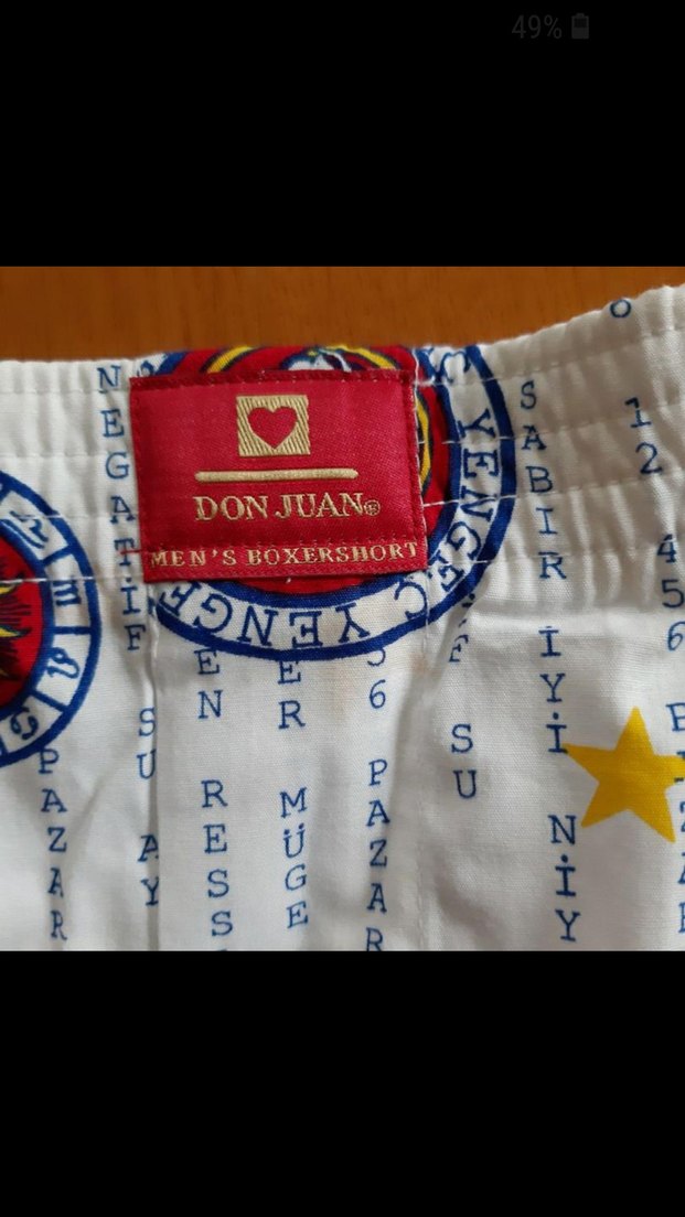Renkli Baskılı Erkek BoxerDon Juan boxer M ve S - Görsel 2