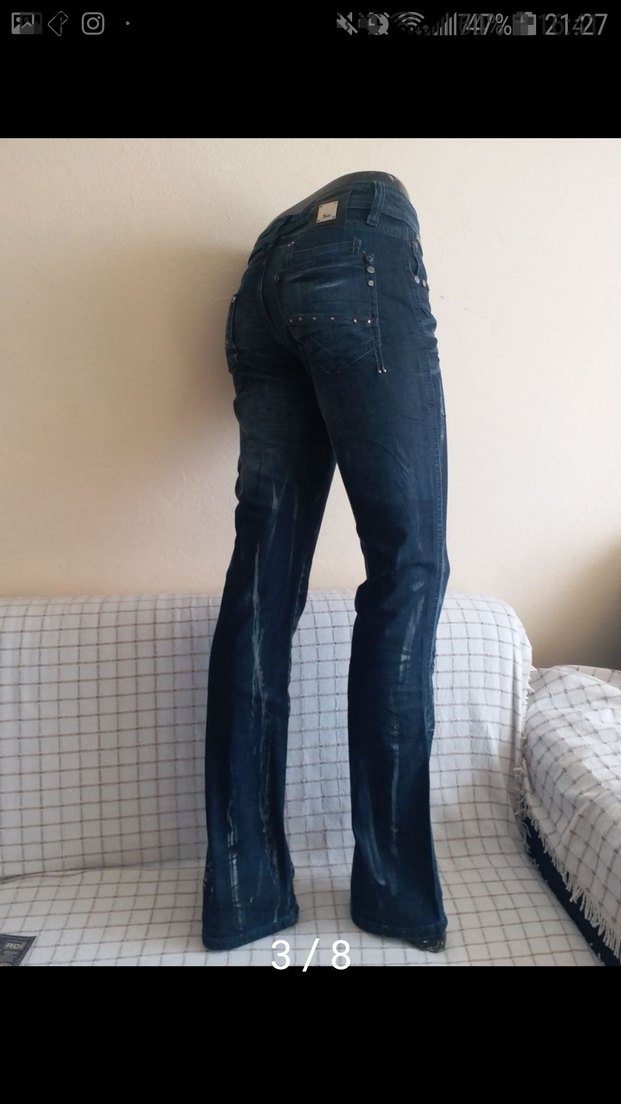 Kadın Kemerli Lacivert  Stili GUCCI BAYAN TAŞLAMA ISLI 36,38,40 - Görsel 3