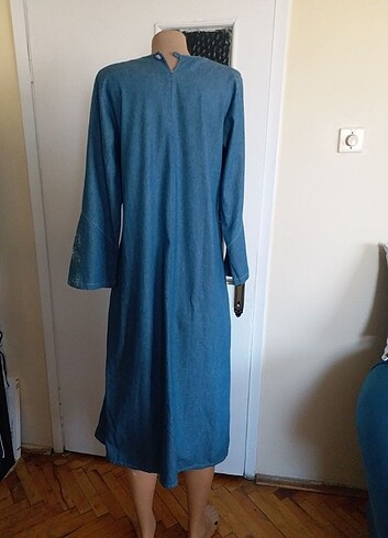 KOT işli BAYAN UZUN ELBİSE S BEDEN  - Görsel 4