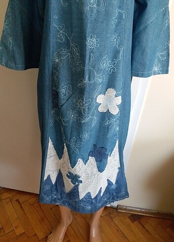KOT işli BAYAN UZUN ELBİSE S BEDEN  - Görsel 5