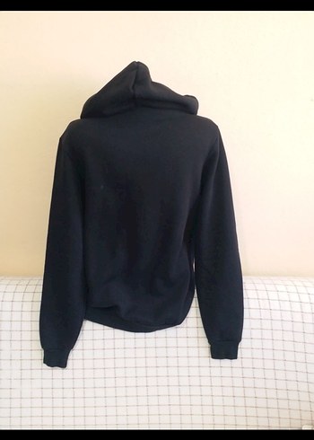 s Beden siyah Renk Kapüşonlu Kadın SweatshirtKAPŞO 3 IPLIK içi ŞARDONLU S UNISEX