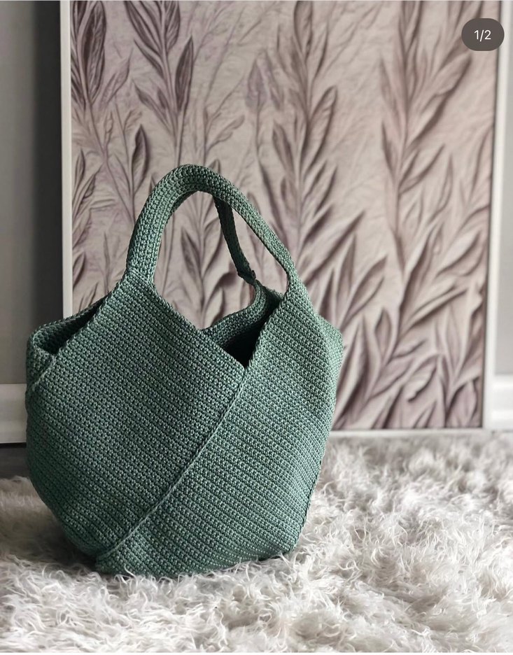 Yeşil
 Örgü Kadın Çanta - Görsel 2
