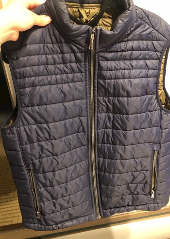 Parlak Mavi Yüksek Yakalı Erkek Şişme Yelek - Görsel 2